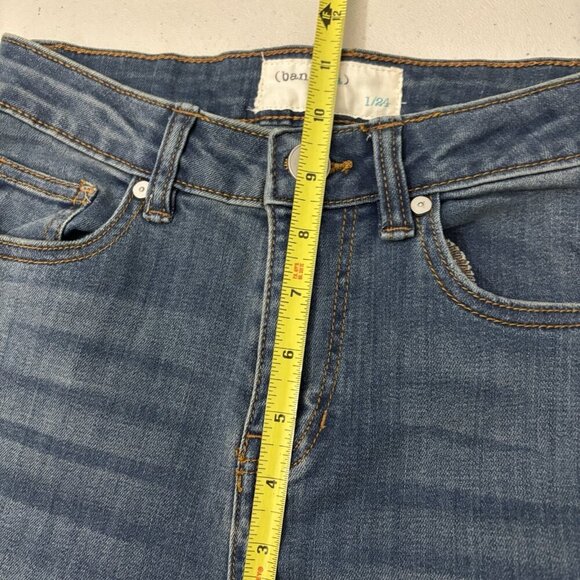 Ban Jara Bellbottom Flared High Rise Jeans Butterfly Pattern Size 1/24 Hippie - Picture 11 of 11